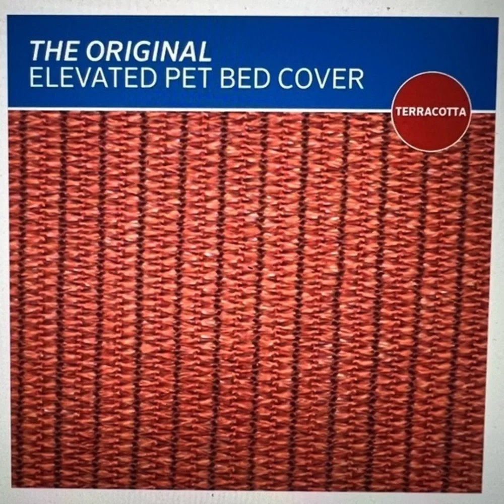 Coolaroo Replacement Cover for Steel-Framed Elevated Dog Bed Terracotta Large